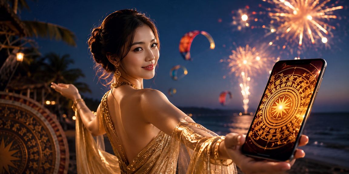 Người dùng tại Mũi Né tận hưởng lễ hội và kiểm tra ưu đãi tiền thưởng VIP trên điện thoại